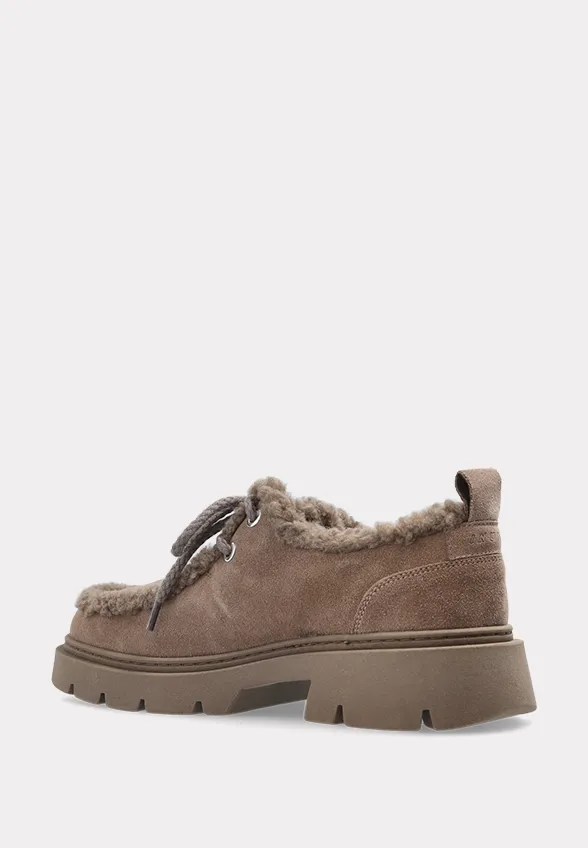 LOAFERSY MOCABEE CURLY TAUPE