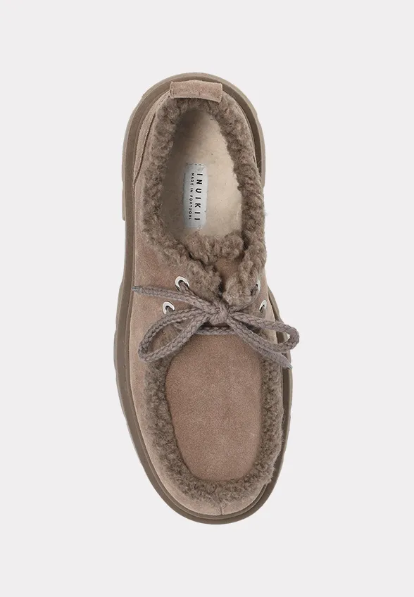LOAFERSY MOCABEE CURLY TAUPE