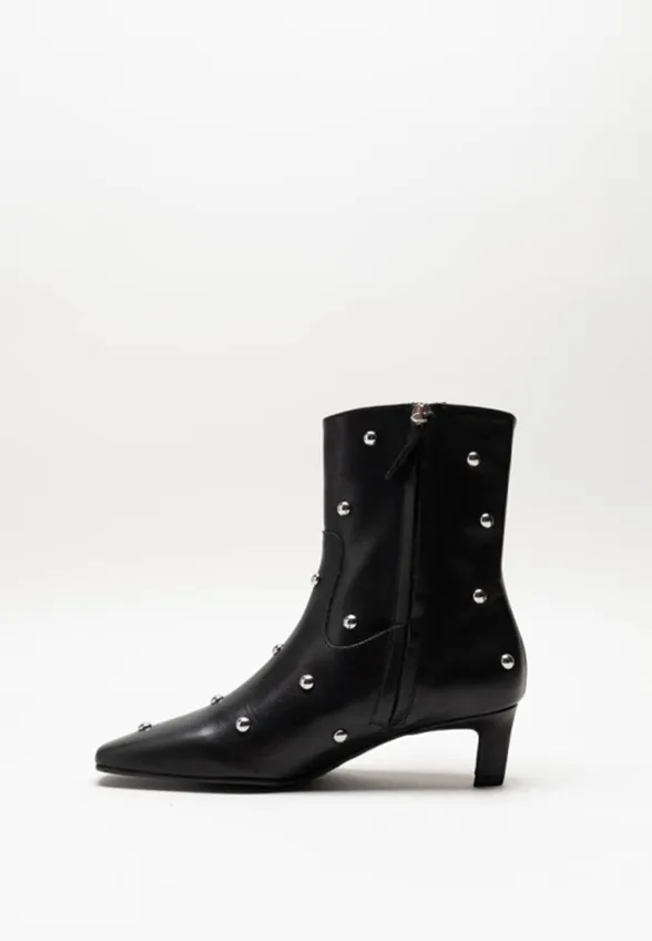 BOTKI SKÓRZANE NASH STUDS CZARNE