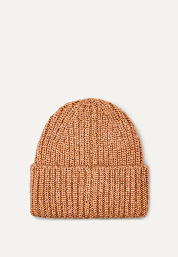 CZAPKA CHUNKY RIB CAMELOWA