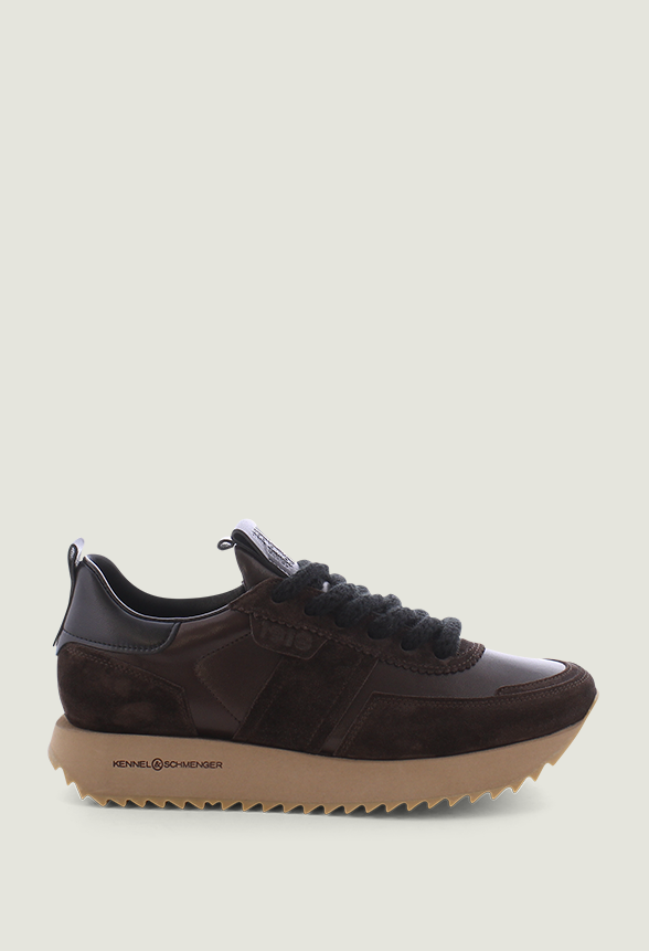 SNEAKERSY FLASH ZAMSZOWE CZEKOLADOWY BRĄZ