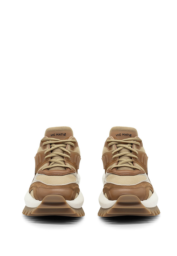 SNEAKERSY D22 RUNNING SCARPA WALK BRĄZOWE