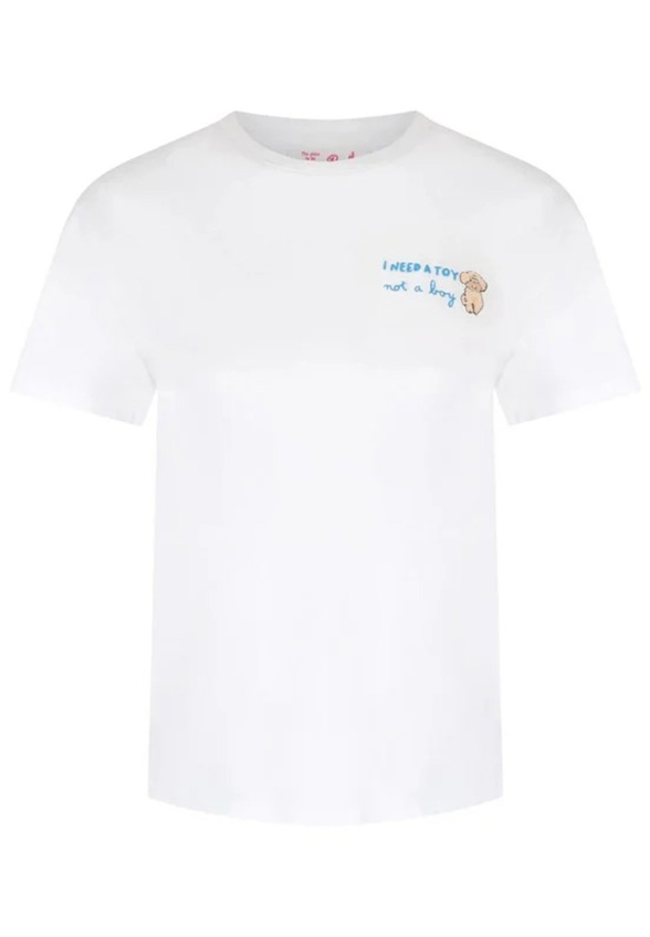 T-SHIRT BAWEŁNIANY EMILIE NEED A TOY BIAŁY