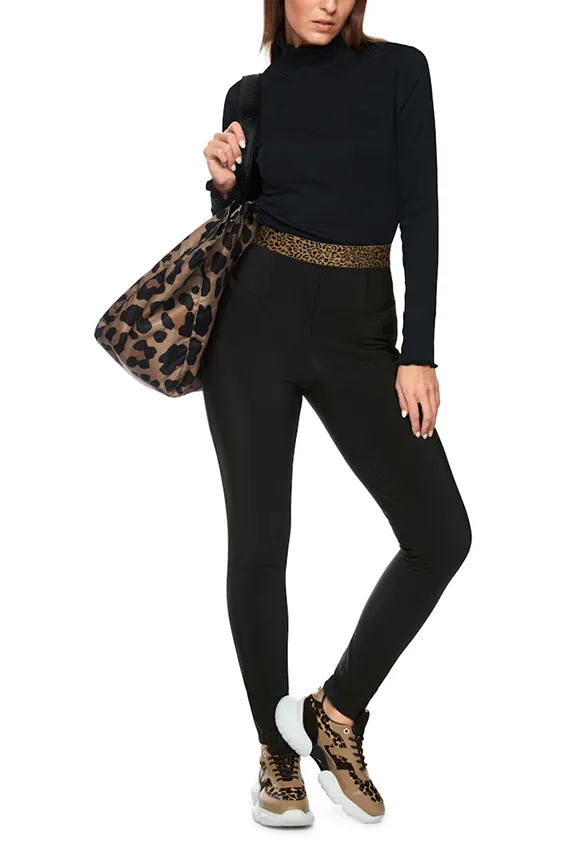 SPODNIE SOFIA SLIM-FIT REGULAR CZARNE