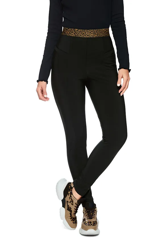 SPODNIE SOFIA SLIM-FIT REGULAR CZARNE