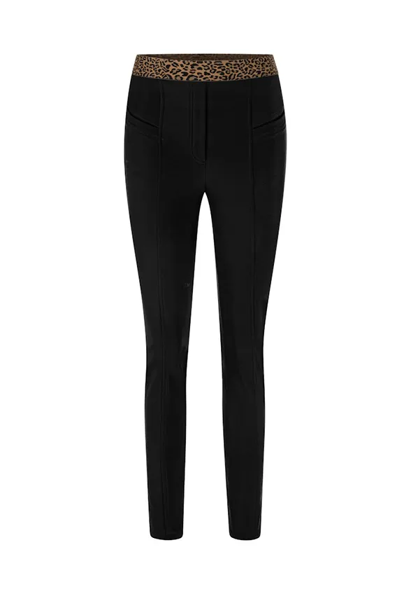 SPODNIE SOFIA SLIM-FIT REGULAR CZARNE