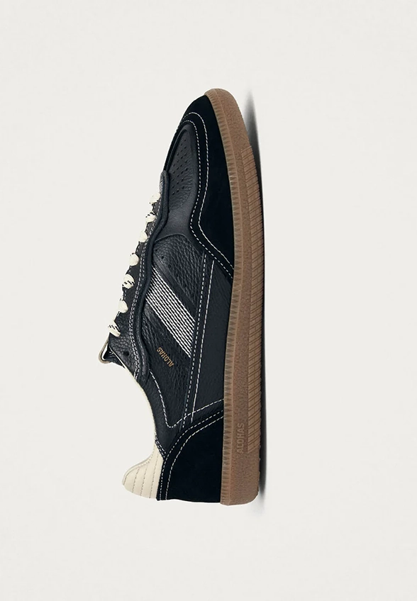 SNEAKERSY TB.490 RIFE GRAIN SKÓRZANE CZARNE