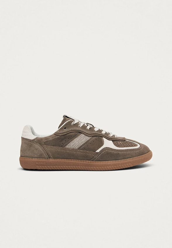 SNEAKERSY TB.490 RIFW Z ZAMSZOWEJ SKÓRY TAUPE