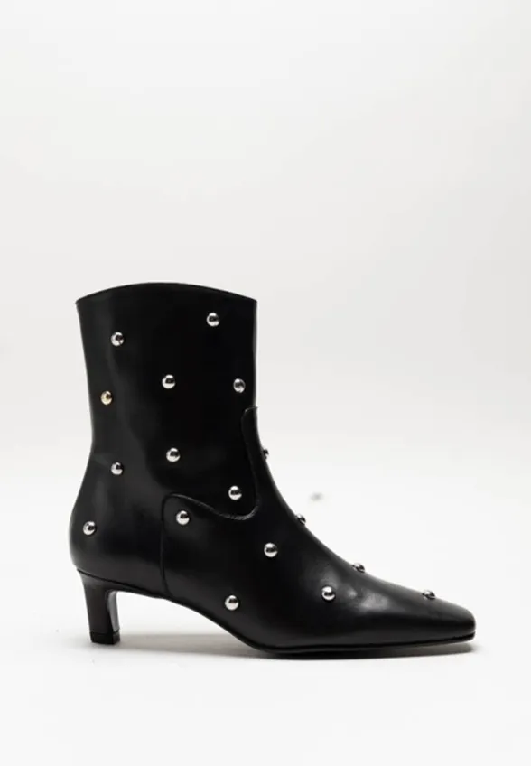 BOTKI SKÓRZANE NASH STUDS CZARNE