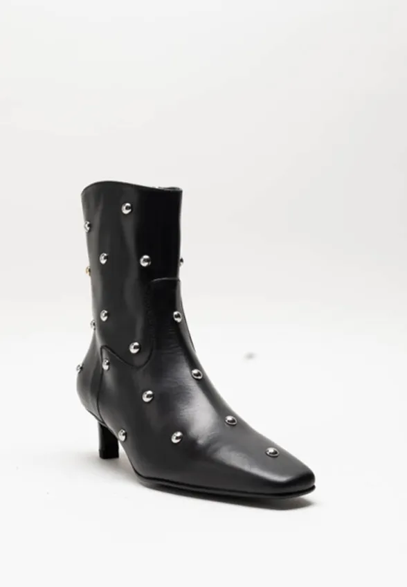 BOTKI SKÓRZANE NASH STUDS CZARNE