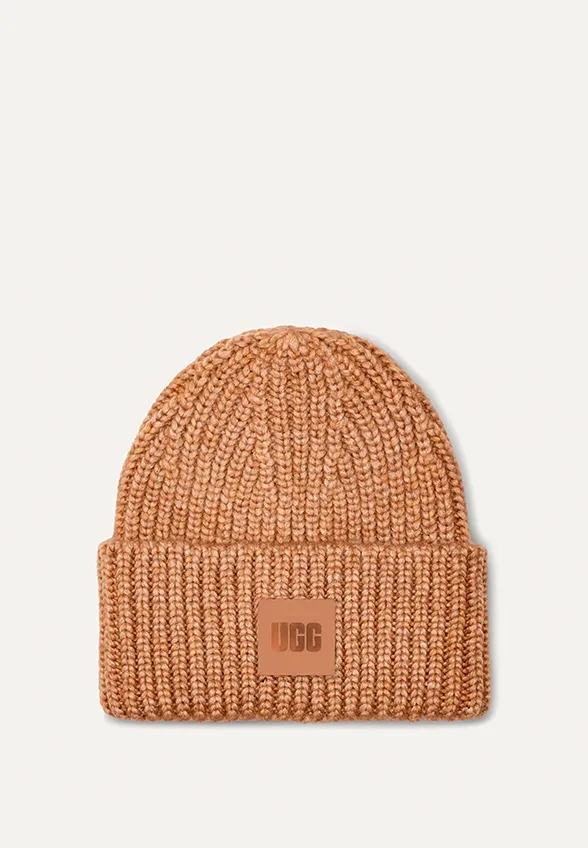 CZAPKA CHUNKY RIB CAMELOWA