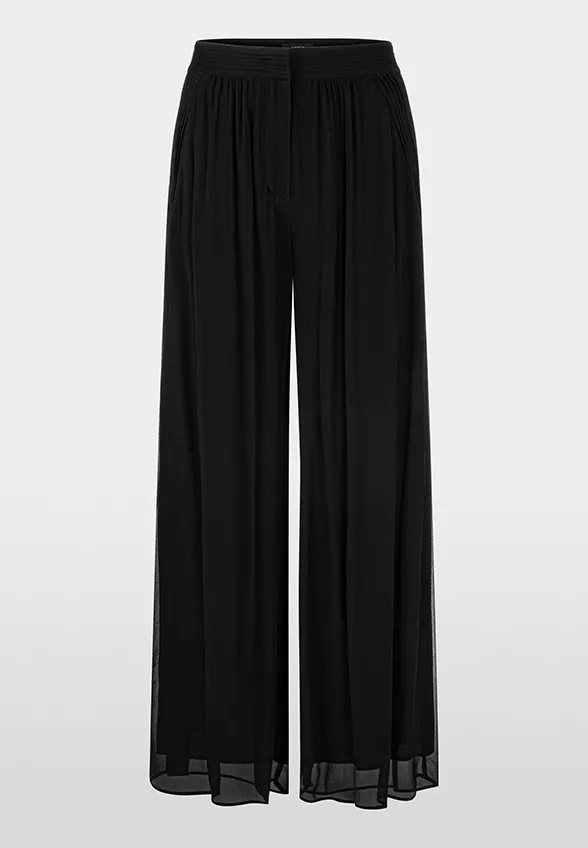 SPODNIE WARANGAL WIDE-FIT HIGH CZARNE