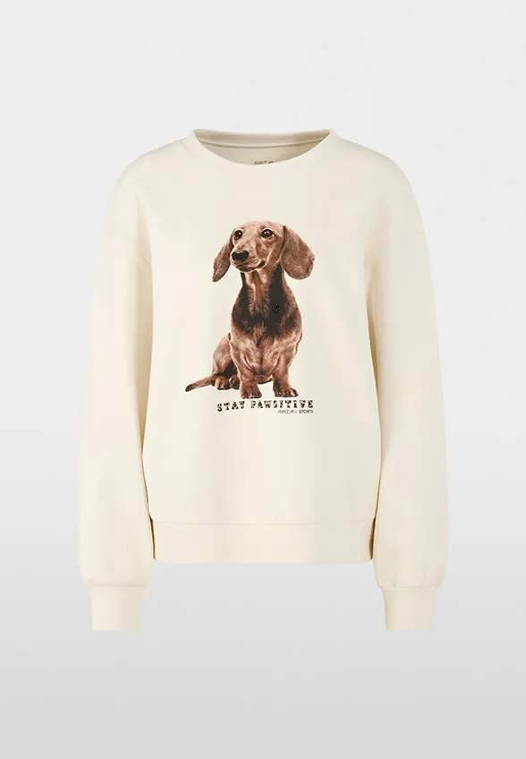 BLUZA Z NADRUKIEM JAMNIKA KREMOWA