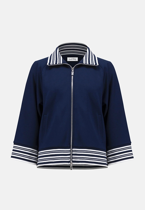 BLUZA Z GOLFEM GRANATOWA