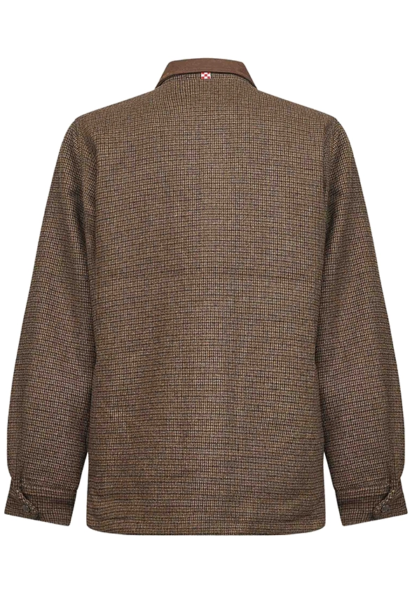 KURTKA MĘSKA BEXLEY WOOL PIED DE POULE BRĄZOWA