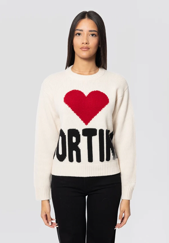 SWETER KYLA BIG CORTINA KREMOWY