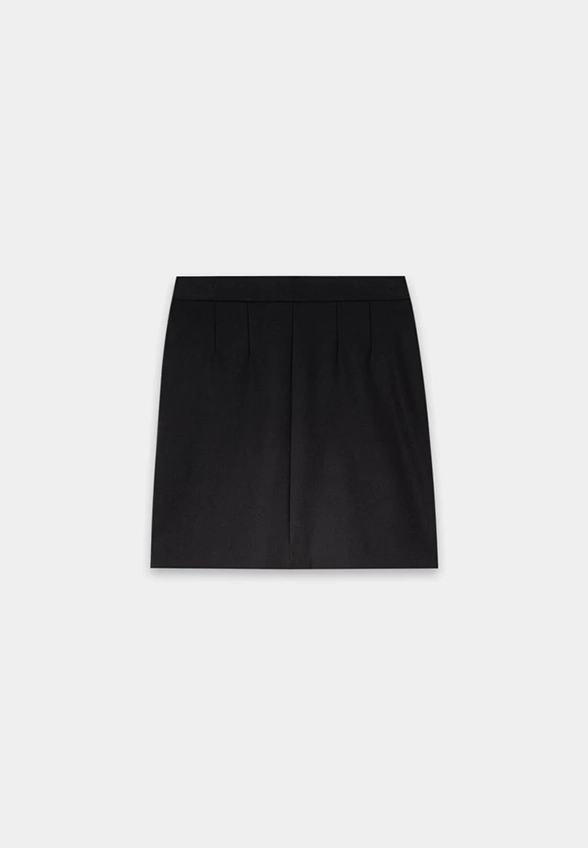 SPÓDNICA KOPERTOWA MINI CZARNA