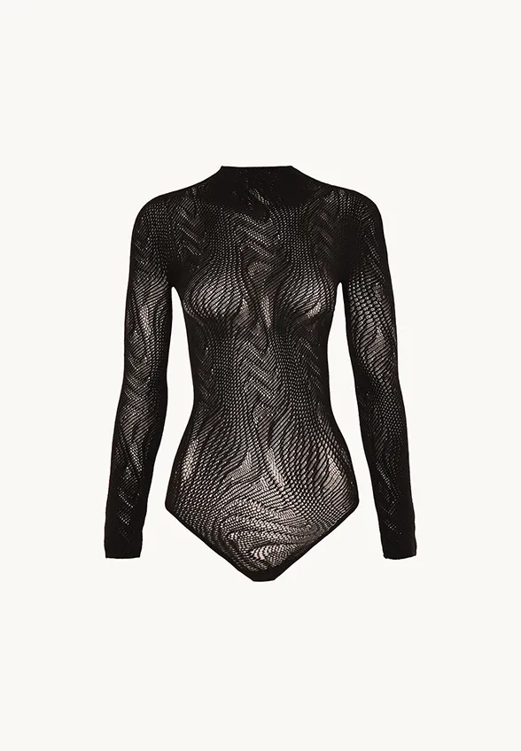 BODY SNAKE NET STRING CZARNE