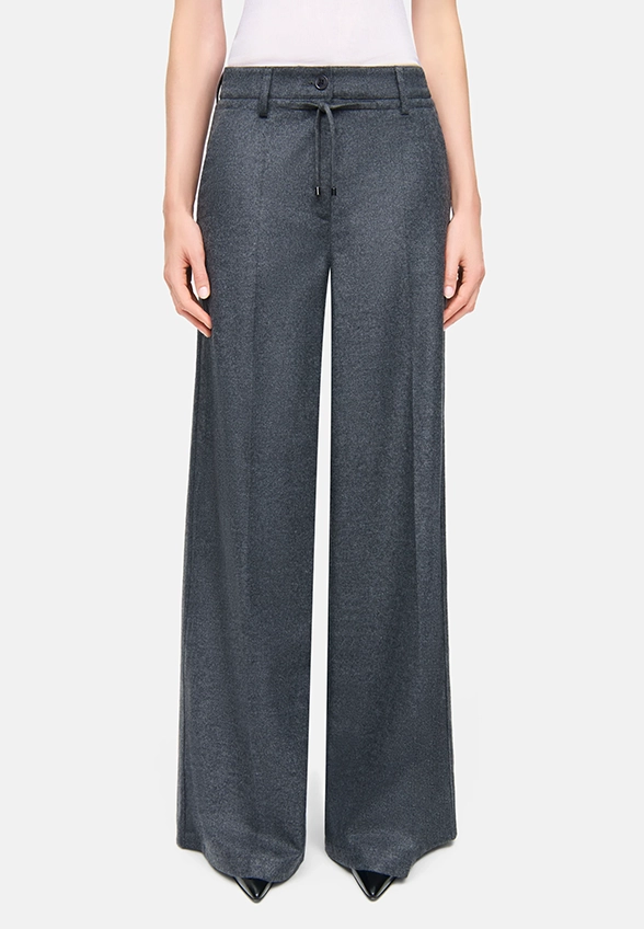 SPODNIE ADRIENNE WIDE-FIT SZARE