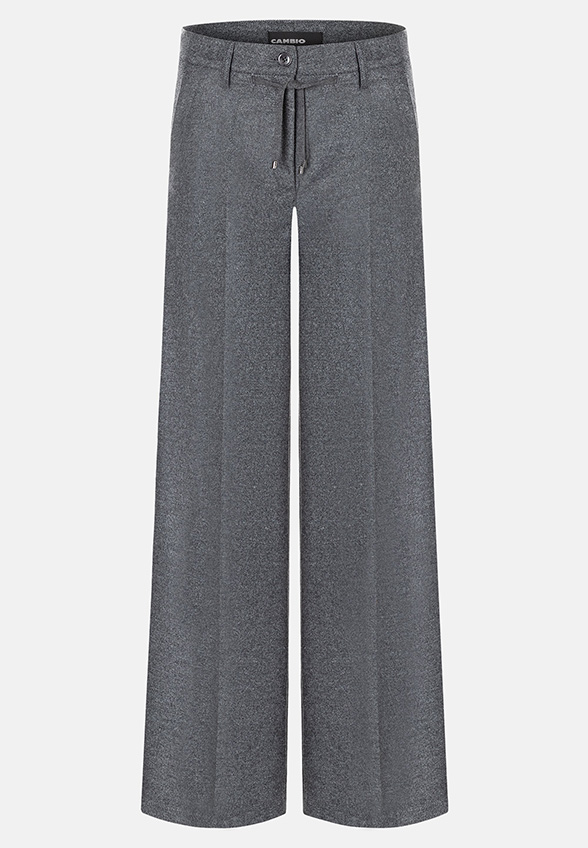 SPODNIE ADRIENNE WIDE-FIT SZARE