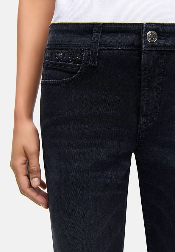 SPODNIE JEANSOWE PIPER SHORT CZARNE