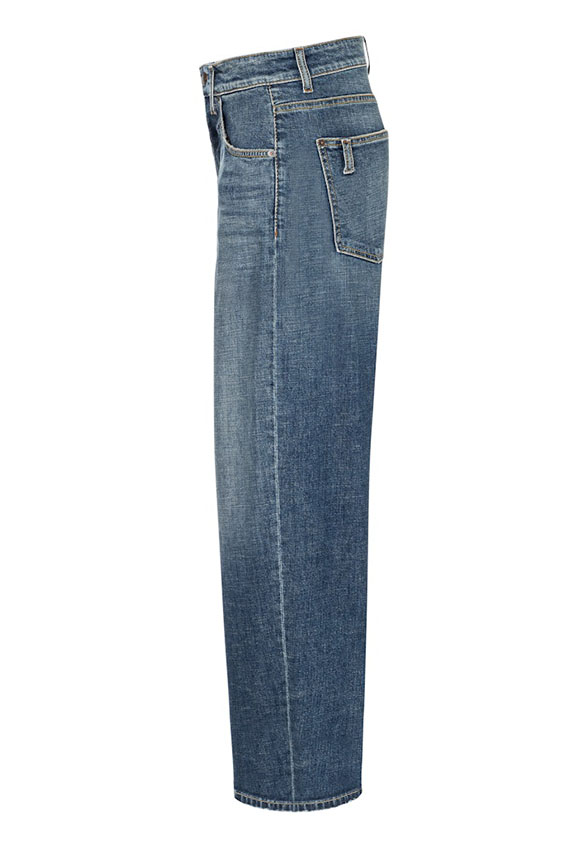 SPODNIE JEANSOWE BAGGY-FIT NIEBIESKIE