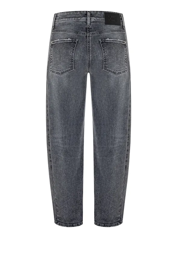SPODNIE JEANSOWE ORIA O-SHAPE SZARE