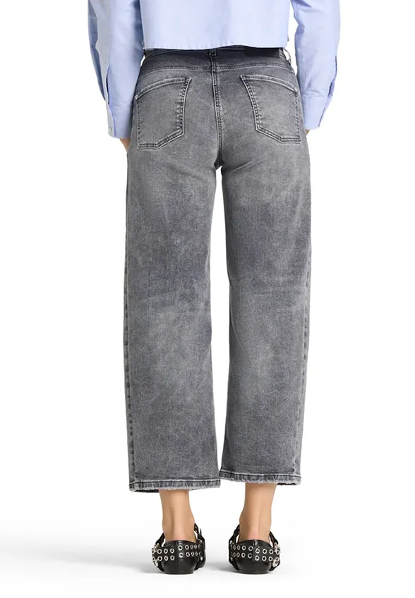 SPODNIE JEANSOWE ORIA O-SHAPE SZARE