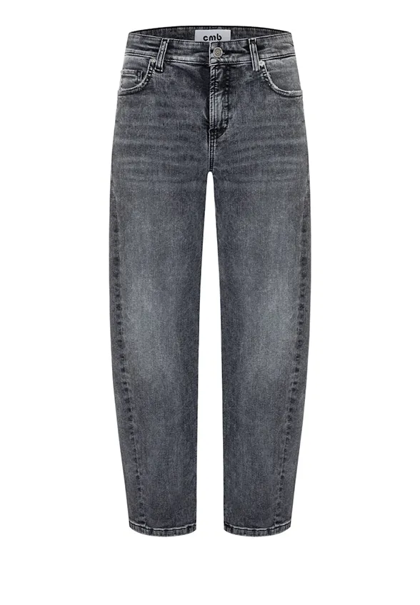 SPODNIE JEANSOWE ORIA O-SHAPE SZARE