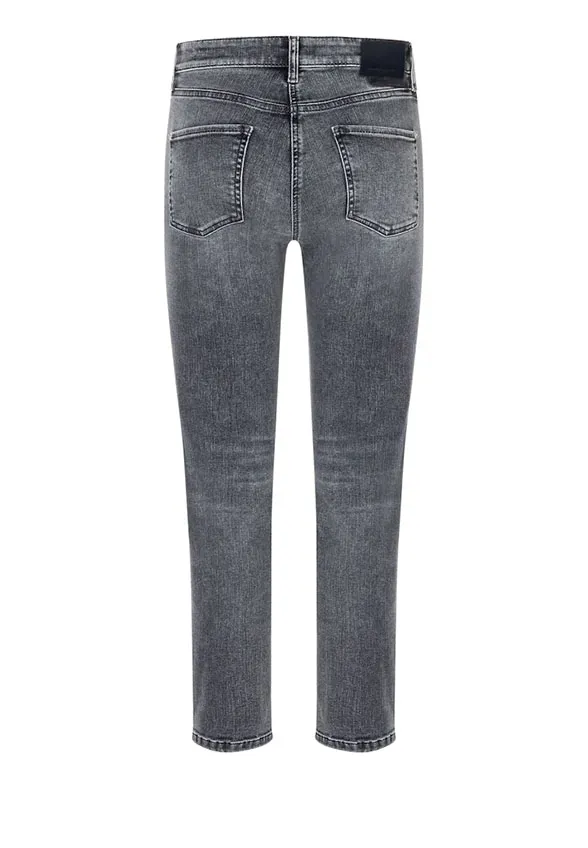 SPODNIE JEANSOWE PIPER CROPPED SZARE