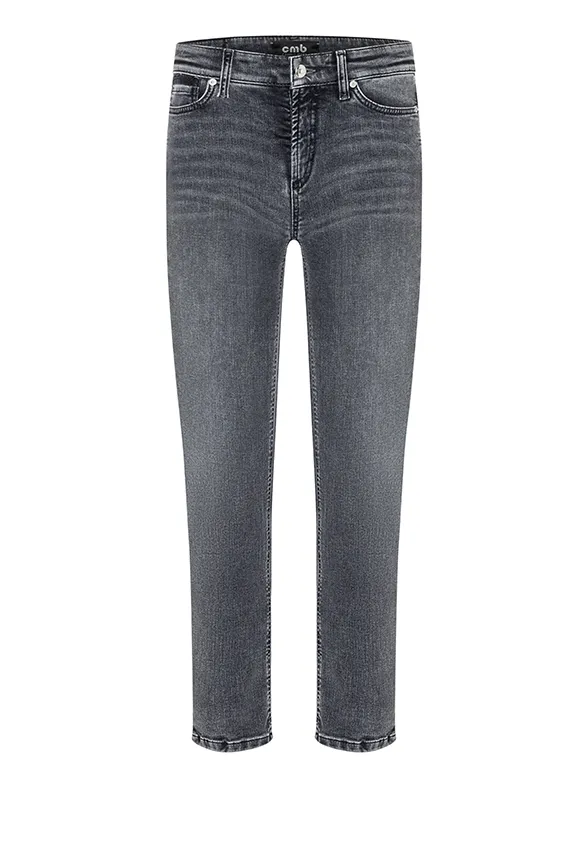 SPODNIE JEANSOWE PIPER CROPPED SZARE