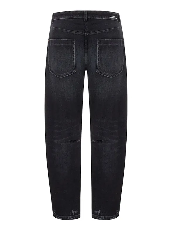 SPODNIE JEANSOWE OCEAN O-SHAPE GRAFITOWE