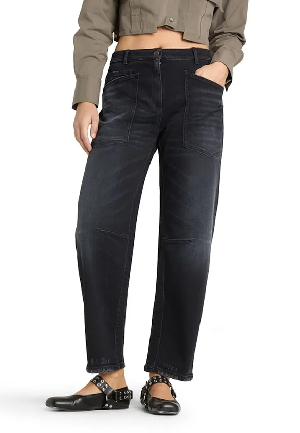 SPODNIE JEANSOWE OCEAN O-SHAPE GRAFITOWE