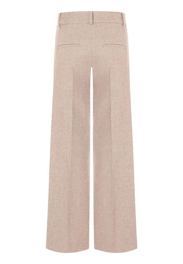 SPODNIE AMELIE WIDE-FIT KAMIENNY BEŻ