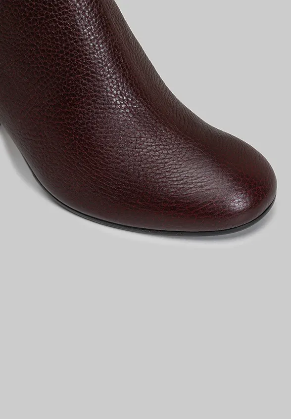 BOTKI SKÓRZANE PRINKIPO CIEMNE BORDO