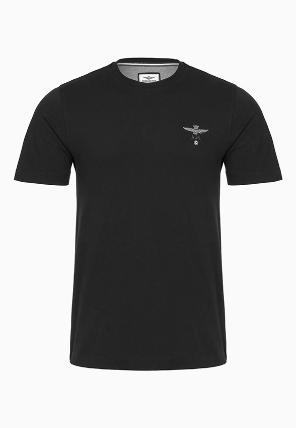 T-SHIRT MĘSKI BAWEŁNIANY CZARNY