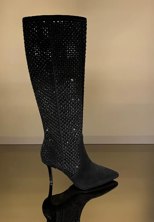 KOZAKI KENSINGTON KNEE BOOT CZARNE