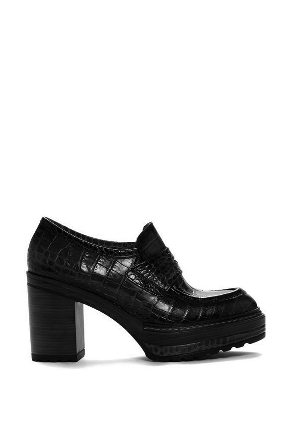LOAFERSY NA OBCASIE OLIVIA CZARNE
