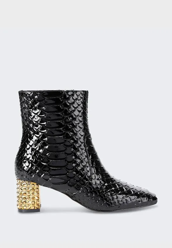 BOTKI CHELSEA BLOCK ANKLE CZARNE
