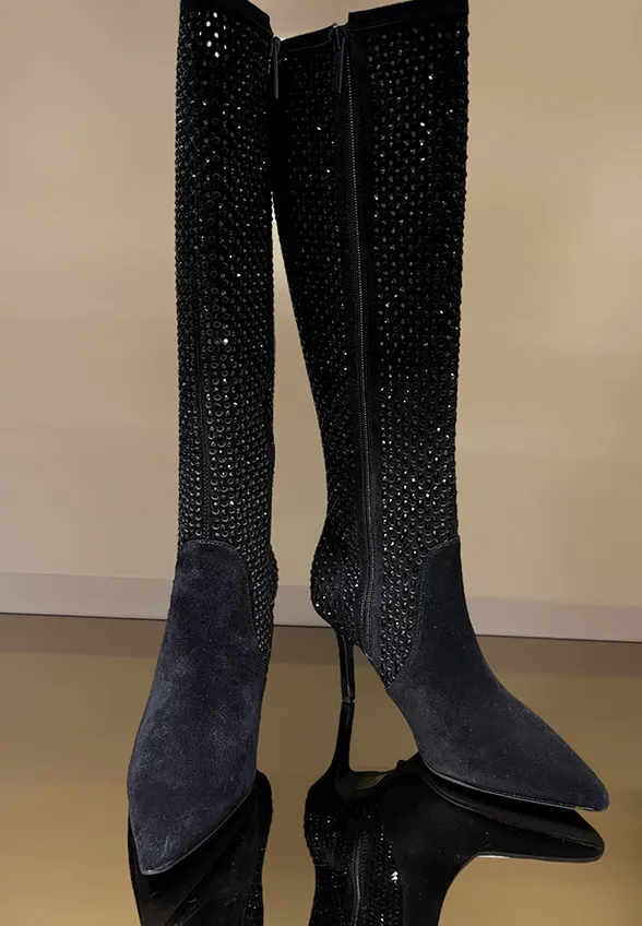KOZAKI KENSINGTON KNEE BOOT CZARNE