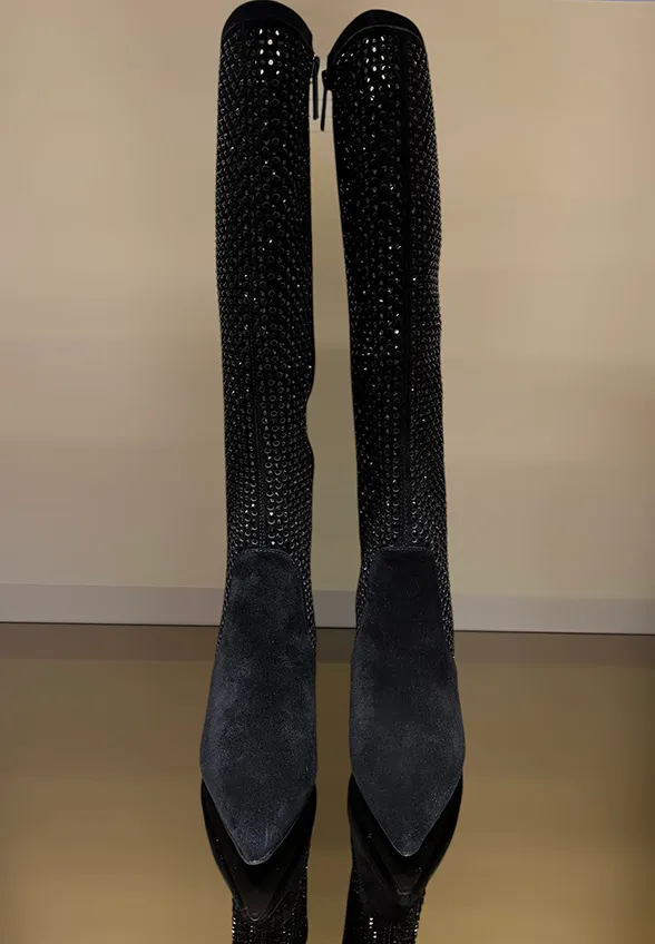 KOZAKI KENSINGTON KNEE BOOT CZARNE