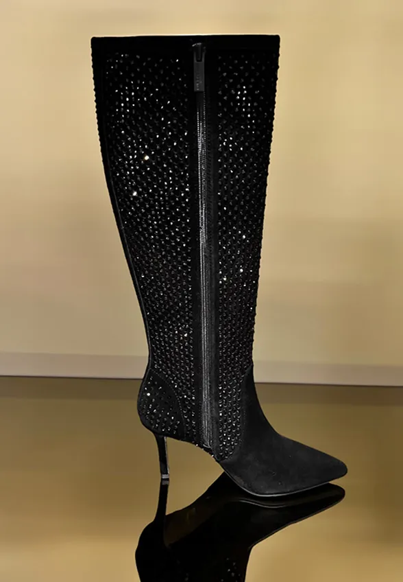 KOZAKI KENSINGTON KNEE BOOT CZARNE