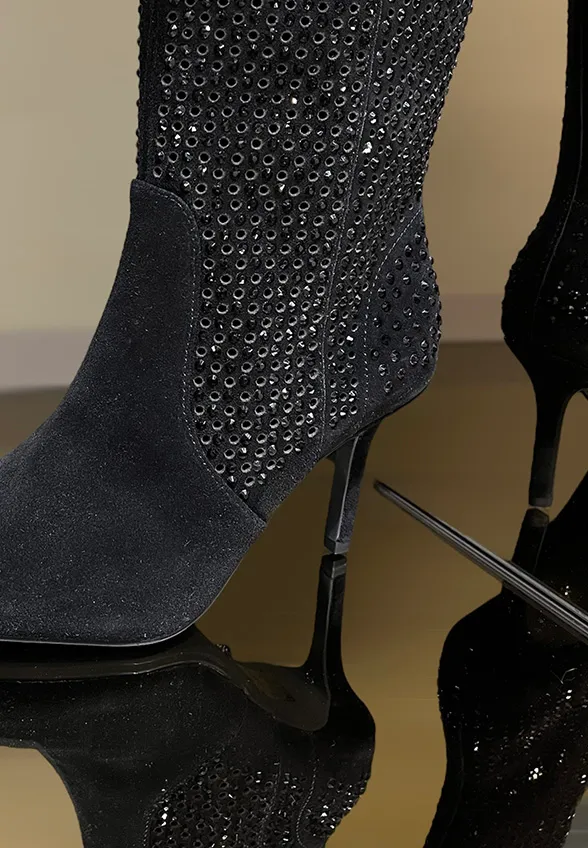 KOZAKI KENSINGTON KNEE BOOT CZARNE