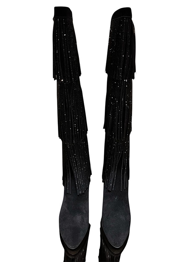 KOZAKI SHOREDITCH KNEE BOOT CZARNE