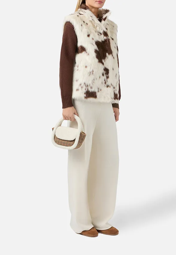 TOREBKA GILDA MUTTON WOOL KREMOWA