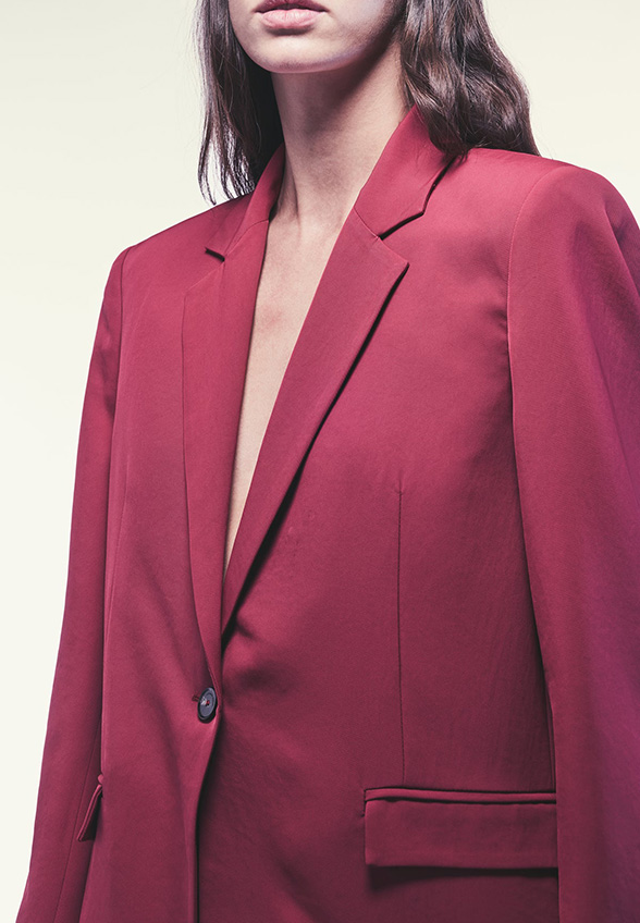MARYNARKA OVERSIZE CZERWONA