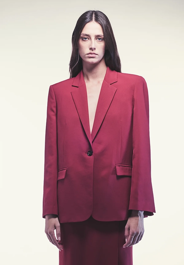 MARYNARKA OVERSIZE CZERWONA