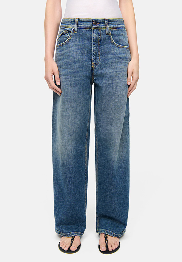 SPODNIE JEANSOWE BAGGY-FIT NIEBIESKIE