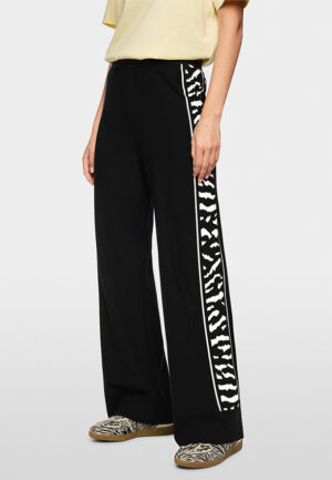 SPODNIE WELKOM WIDE-FIT REGULAR CZARNE