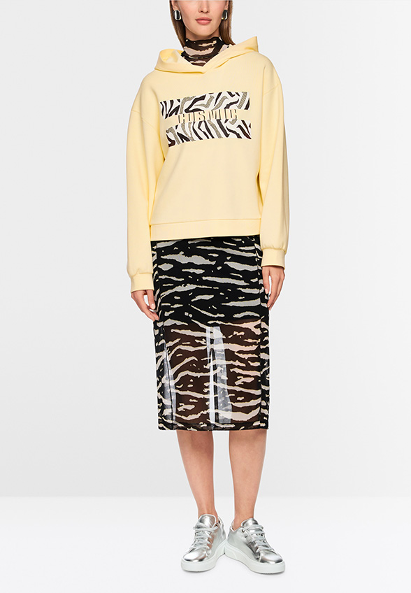 BLUZA Z NADRUKIEM BANANOWY ŻÓŁTY